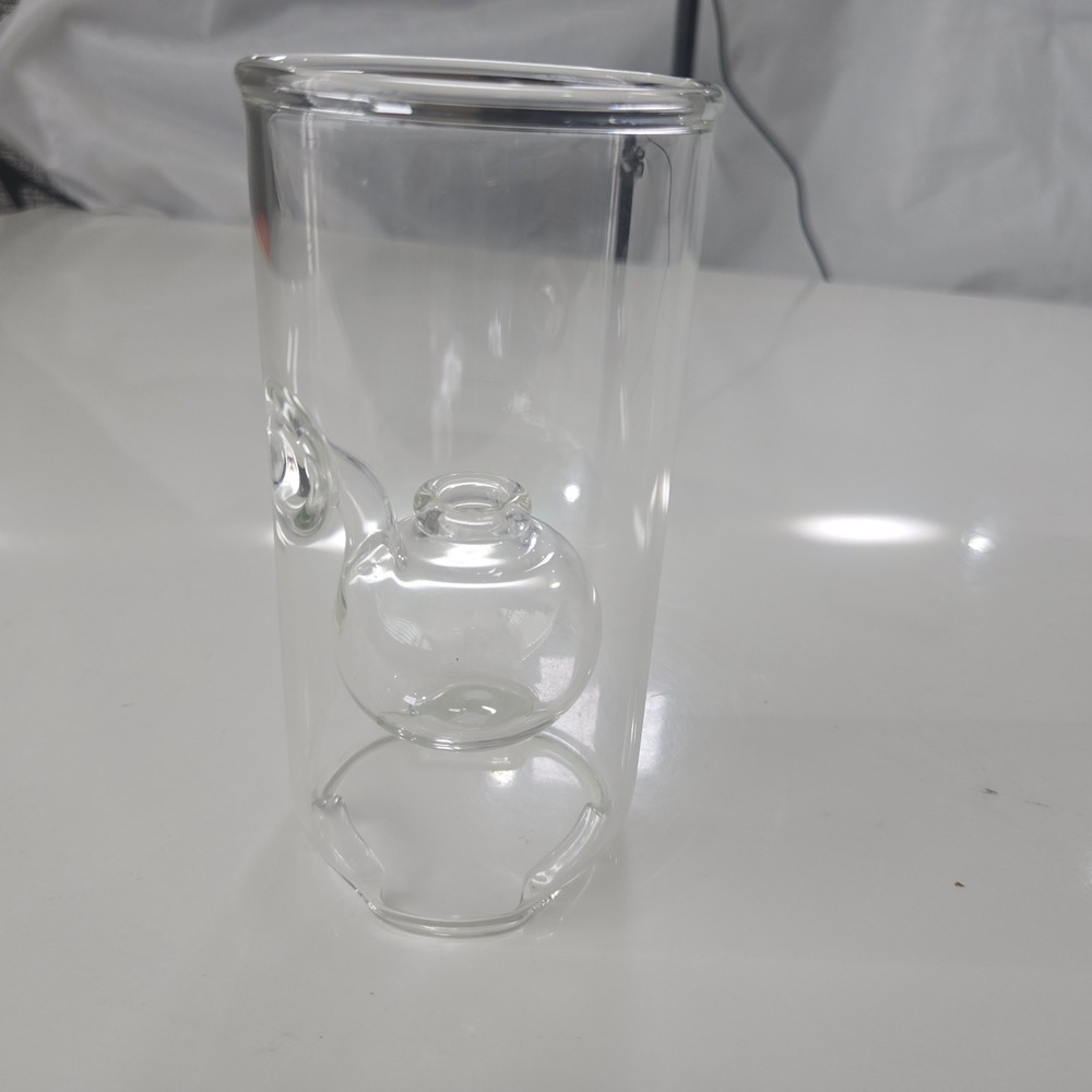 Vintage Wolfard 6" Hand Blown Glass Oil Lamp Replacement Body Shell Only